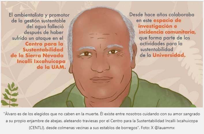 Álvaro Arvizu no cabe en la muerte