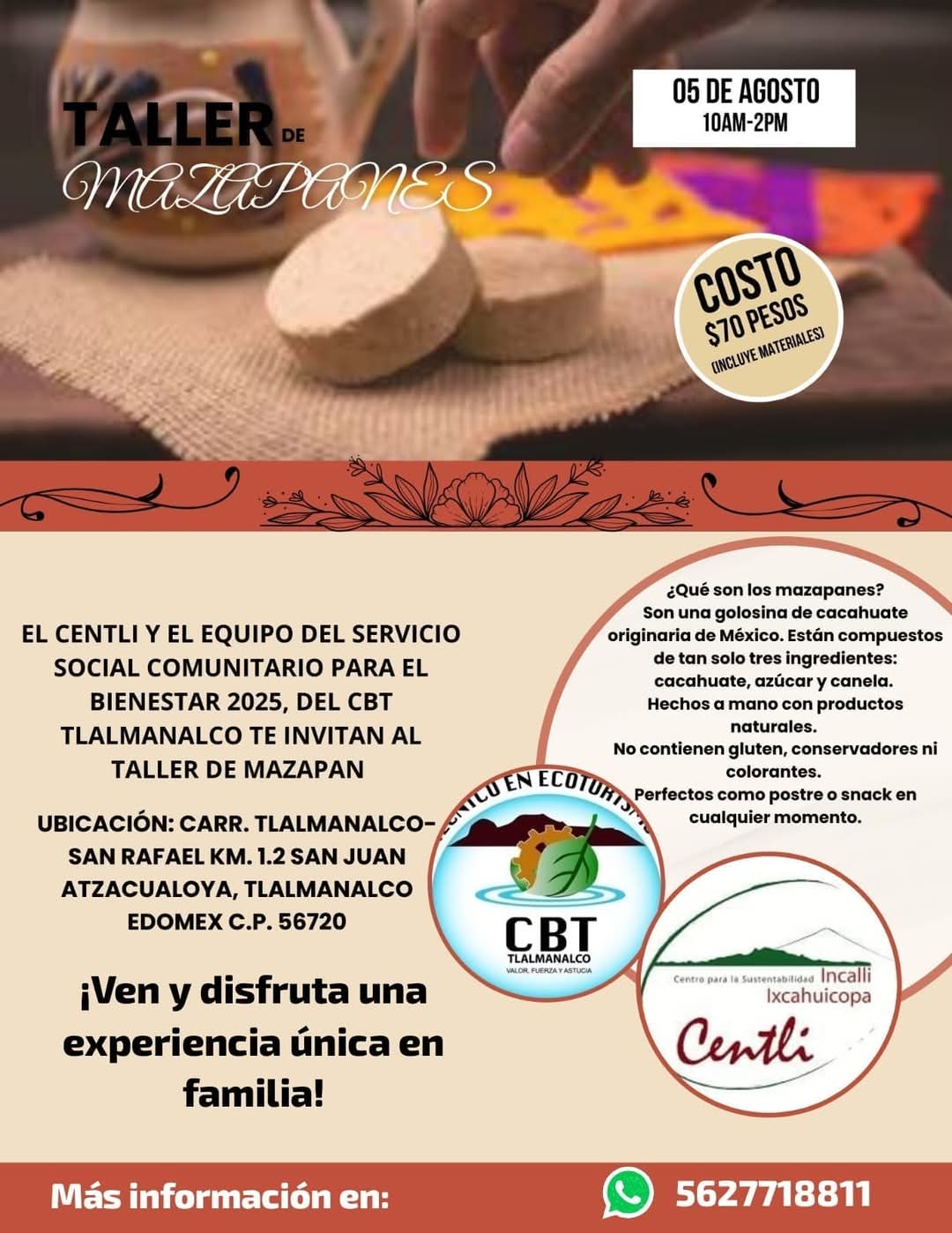 Taller de Mazapanes, una experiencia única en familia.
